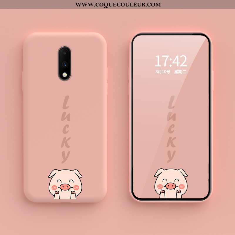 Coque Oneplus 7 Tendance Créatif, Housse Oneplus 7 Fluide Doux En Silicone Rose