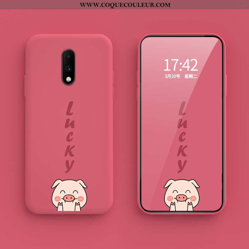 Coque Oneplus 7 Tendance Créatif, Housse Oneplus 7 Fluide Doux En Silicone Rose