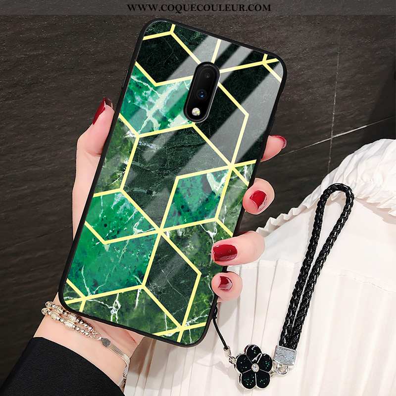 Housse Oneplus 7 Tendance Incassable Protection, Étui Oneplus 7 Légère Mode Verte