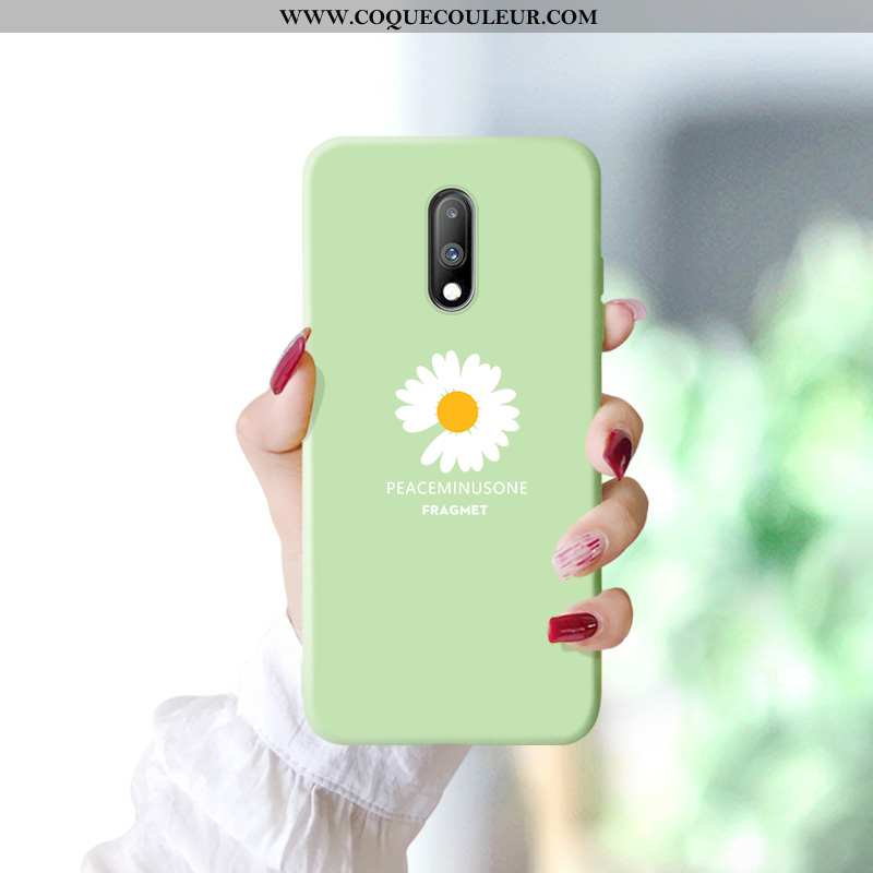 Étui Oneplus 7 Protection Fluide Doux Incassable, Coque Oneplus 7 Tendance Frais Bleu