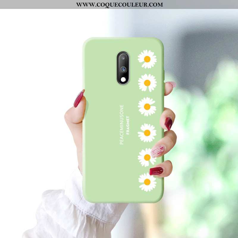 Étui Oneplus 7 Protection Fluide Doux Incassable, Coque Oneplus 7 Tendance Frais Bleu