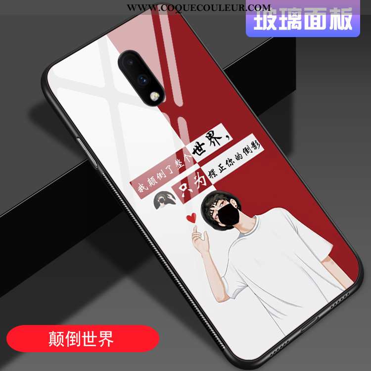 Coque Oneplus 7 Personnalité Net Rouge Mode, Housse Oneplus 7 Tendance Amoureux Rose