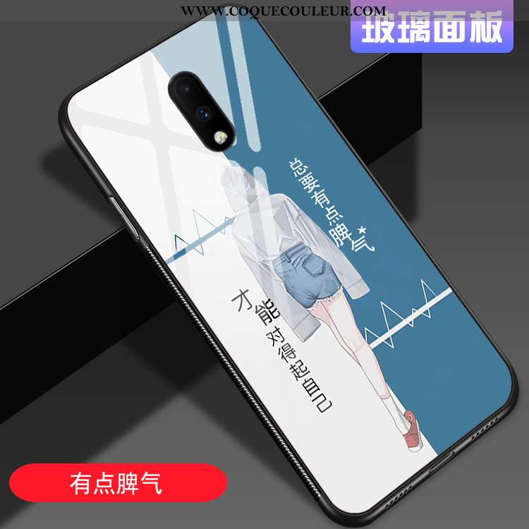 Coque Oneplus 7 Personnalité Net Rouge Mode, Housse Oneplus 7 Tendance Amoureux Rose