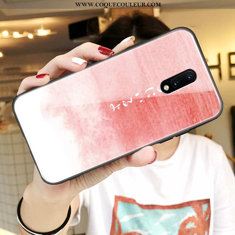 Housse Oneplus 7 Ultra Coque Amoureux, Étui Oneplus 7 Tendance Rose