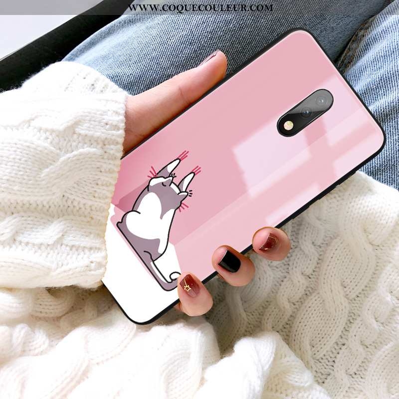 Coque Oneplus 7 Personnalité Incassable Frais, Housse Oneplus 7 Créatif Nouveau Rose