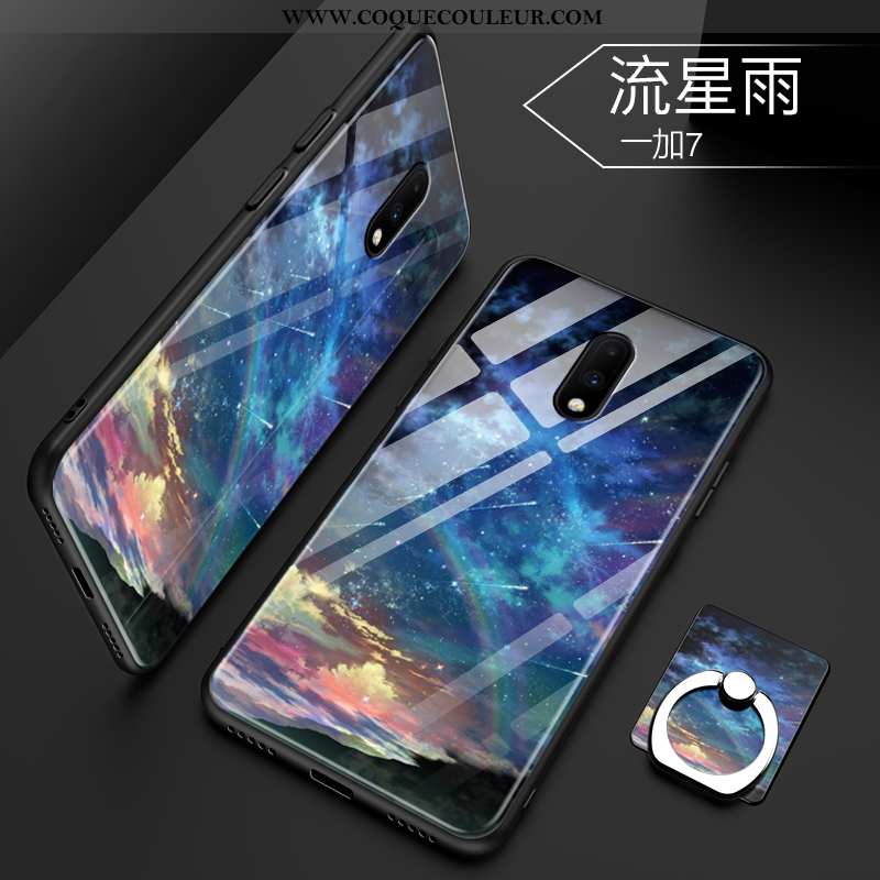 Étui Oneplus 7 Créatif Personnalité Coque, Coque Oneplus 7 Tendance Tempérer Bleu