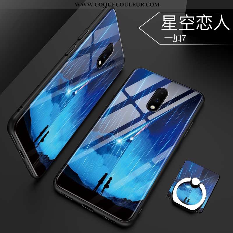 Étui Oneplus 7 Créatif Personnalité Coque, Coque Oneplus 7 Tendance Tempérer Bleu