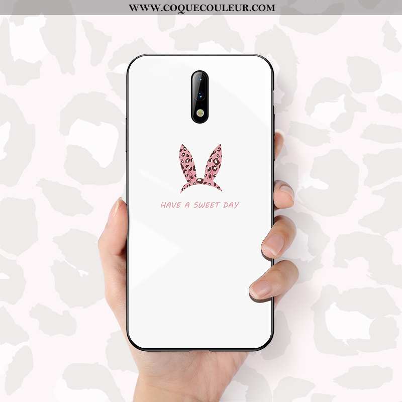 Étui Oneplus 7 Ultra Protection Modèle Fleurie, Coque Oneplus 7 Tendance Silicone Blanche