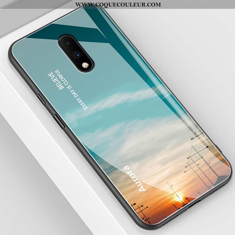 Étui Oneplus 7 Légère Bleu Miroir, Coque Oneplus 7 Silicone Protection