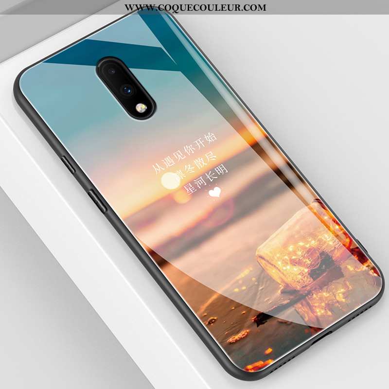 Étui Oneplus 7 Légère Bleu Miroir, Coque Oneplus 7 Silicone Protection