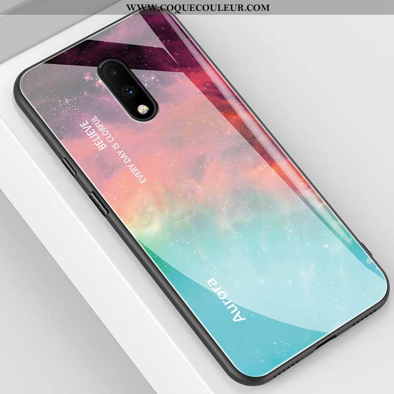 Étui Oneplus 7 Légère Bleu Miroir, Coque Oneplus 7 Silicone Protection