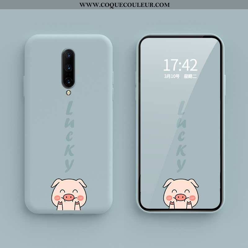 Coque Oneplus 7 Pro Créatif Charmant Tendance, Housse Oneplus 7 Pro Dessin Animé Bleu