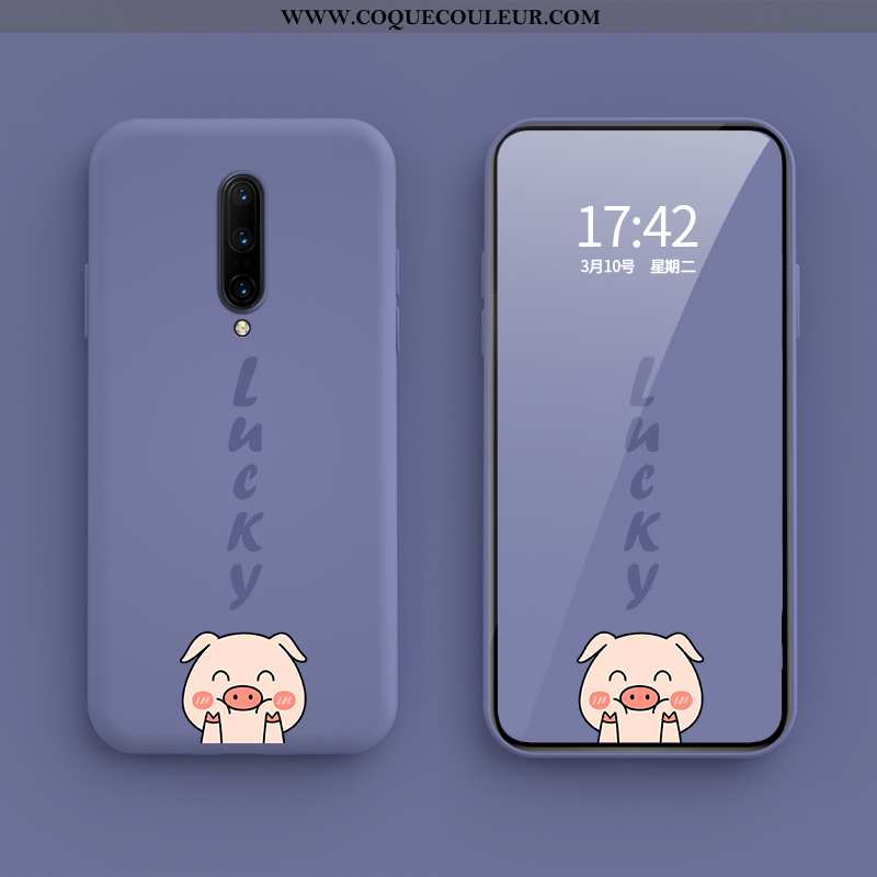 Coque Oneplus 7 Pro Créatif Charmant Tendance, Housse Oneplus 7 Pro Dessin Animé Bleu