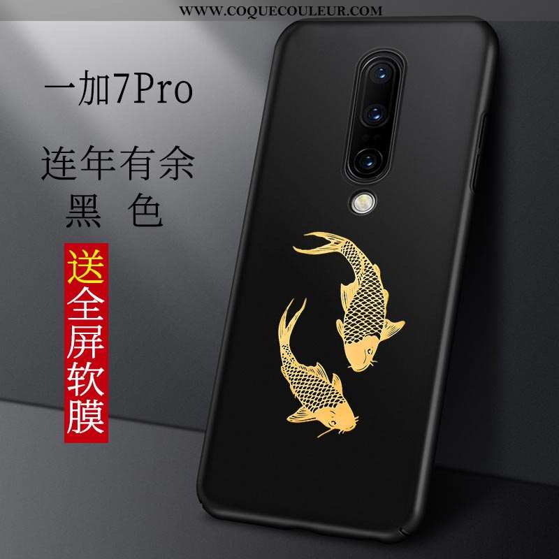 Coque Oneplus 7 Pro Protection Tout Compris Téléphone Portable, Housse Oneplus 7 Pro Délavé En Daim 