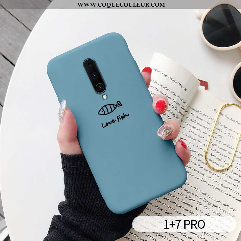 Étui Oneplus 7 Pro Fluide Doux Nouveau Chiens, Coque Oneplus 7 Pro Silicone Créatif Rouge