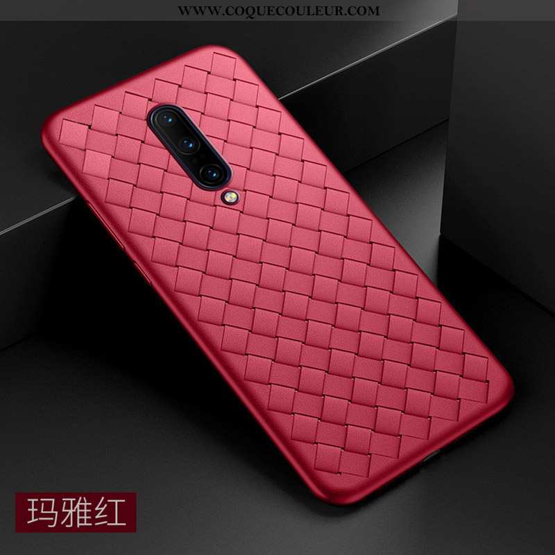 Coque Oneplus 7 Pro Protection Ultra, Housse Oneplus 7 Pro Personnalité Créatif Rouge