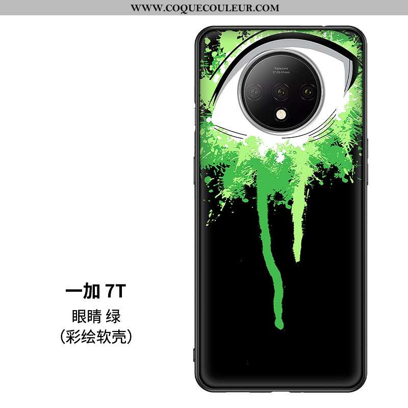 Étui Oneplus 7t Protection Coque Téléphone Portable, Oneplus 7t Verre Verte