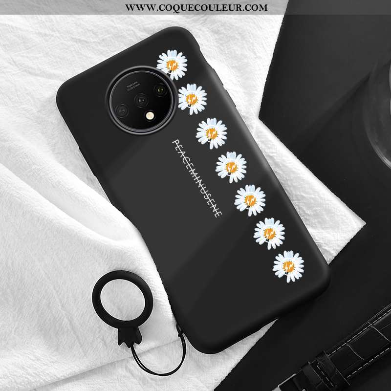 Coque Oneplus 7t Silicone Petite Marguerite Tendance, Housse Oneplus 7t Protection Nouveau Armée Ver