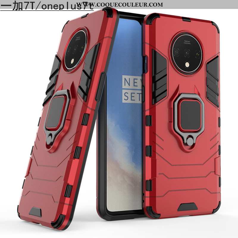 Coque Oneplus 7t Ornements Suspendus Fluide Doux Invisible, Housse Oneplus 7t Tendance Étui Rouge