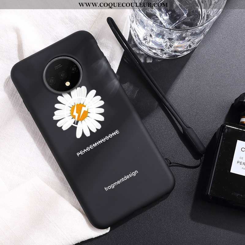 Housse Oneplus 7t Silicone Frais Rose, Étui Oneplus 7t Téléphone Portable Incassable Rose