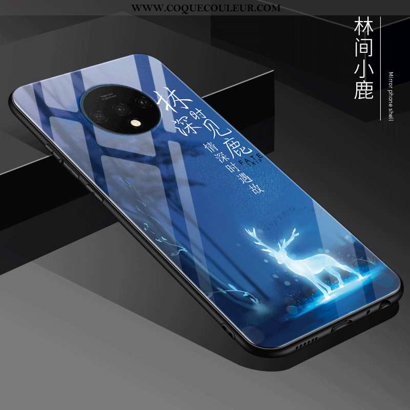 Étui Oneplus 7t Tendance Téléphone Portable Noir, Coque Oneplus 7t Fluide Doux Nouveau Noir