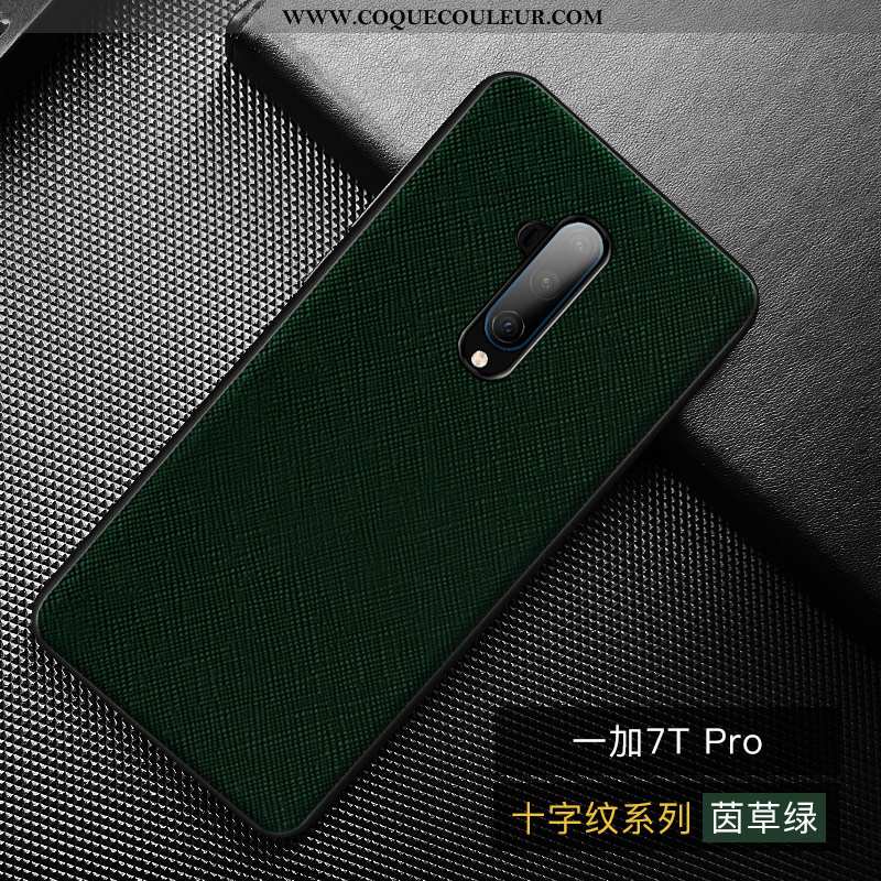 Étui Oneplus 7t Pro Cuir Coque Cuir Haut, Oneplus 7t Pro Modèle Fleurie Noir