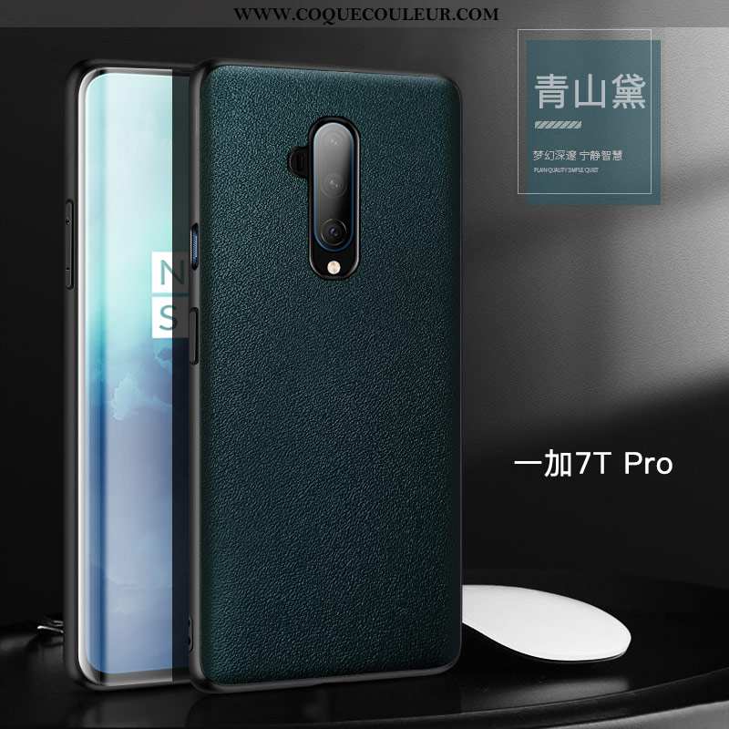 Étui Oneplus 7t Pro Tendance Téléphone Portable Protection, Coque Oneplus 7t Pro Cuir Orange