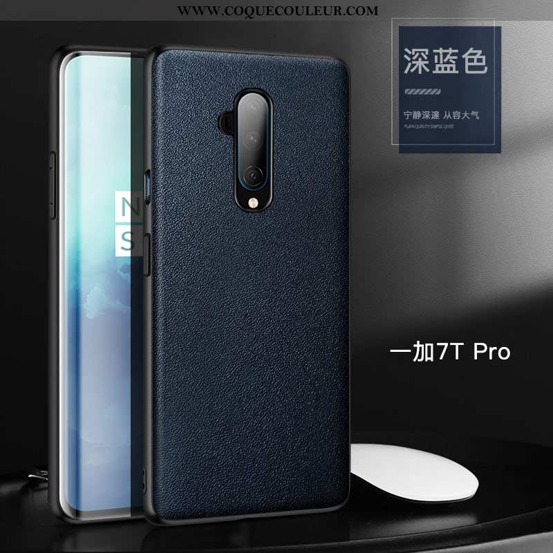 Étui Oneplus 7t Pro Tendance Téléphone Portable Protection, Coque Oneplus 7t Pro Cuir Orange