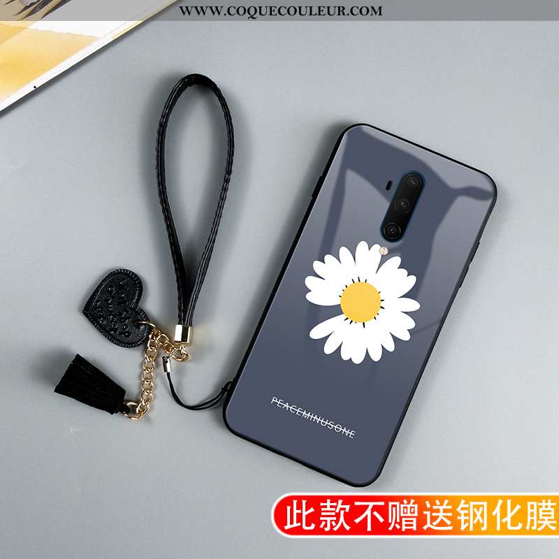 Étui Oneplus 7t Pro Créatif Verre Téléphone Portable, Coque Oneplus 7t Pro Tendance Noir