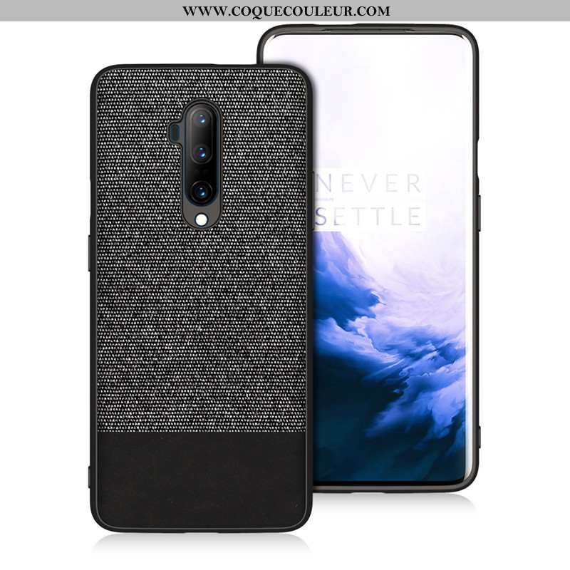 Coque Oneplus 7t Pro Ultra Incassable Fluide Doux, Housse Oneplus 7t Pro Tendance Protection Bleu Fo