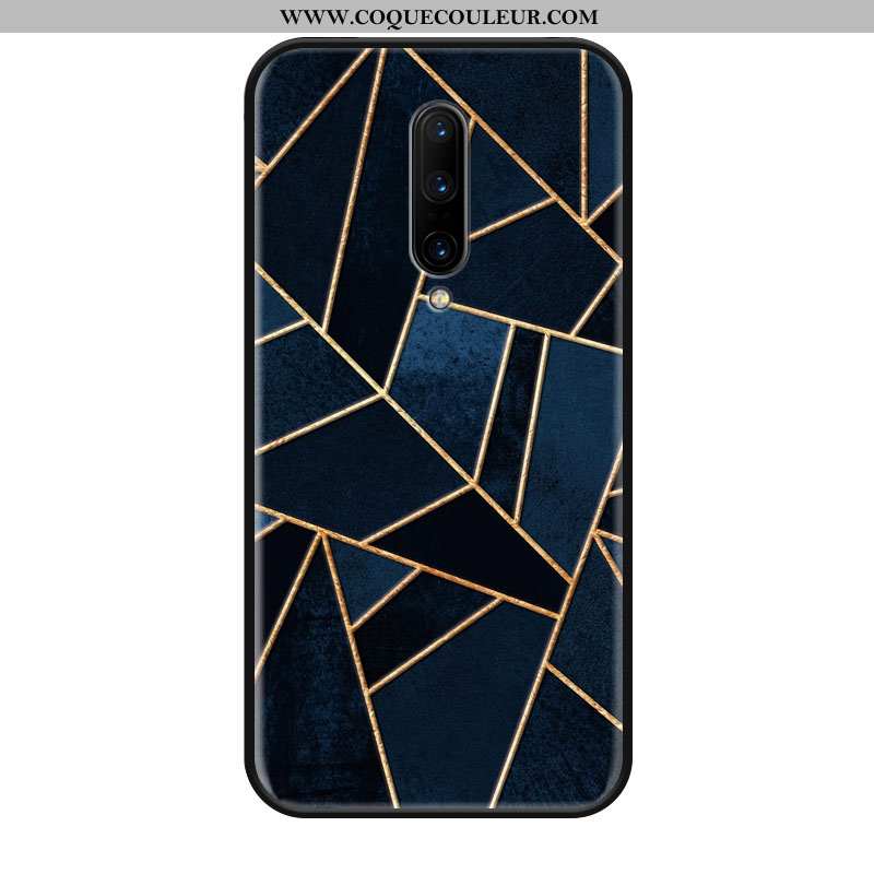 Housse Oneplus 8 Silicone Étui Incassable, Oneplus 8 Mode Géométrie Blanche