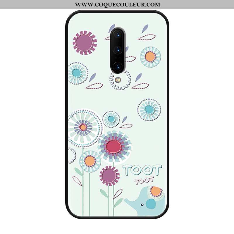 Housse Oneplus 8 Délavé En Daim Grand Charmant, Étui Oneplus 8 Dessin Animé Téléphone Portable Rose