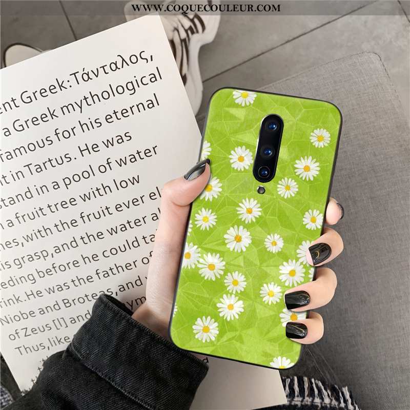 Housse Oneplus 8 Téléphone Portable Losange Coque, Étui Oneplus 8 Vert Verte