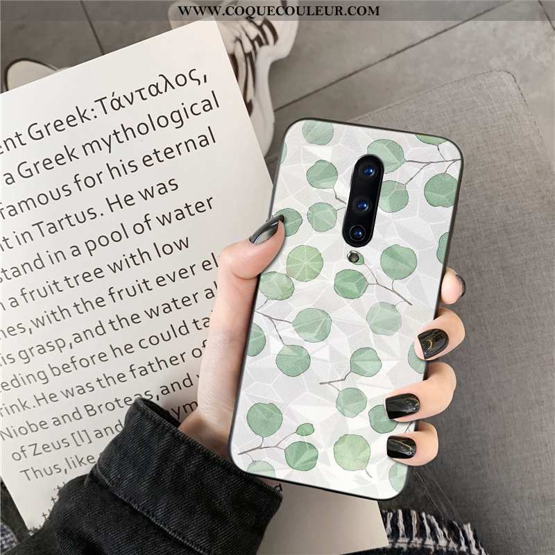 Housse Oneplus 8 Téléphone Portable Losange Coque, Étui Oneplus 8 Vert Verte