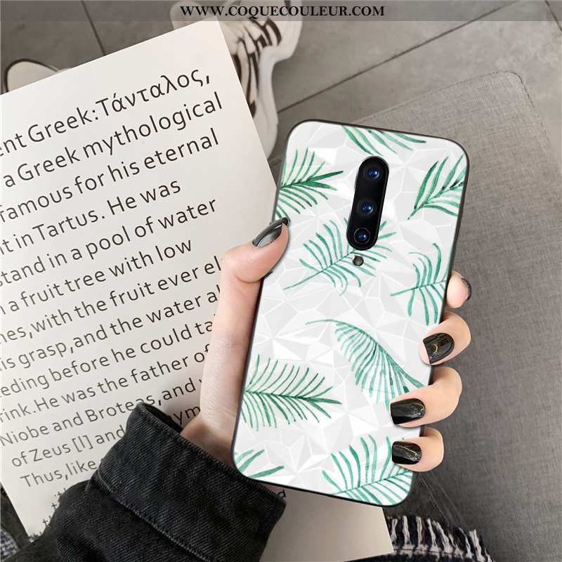 Housse Oneplus 8 Téléphone Portable Losange Coque, Étui Oneplus 8 Vert Verte