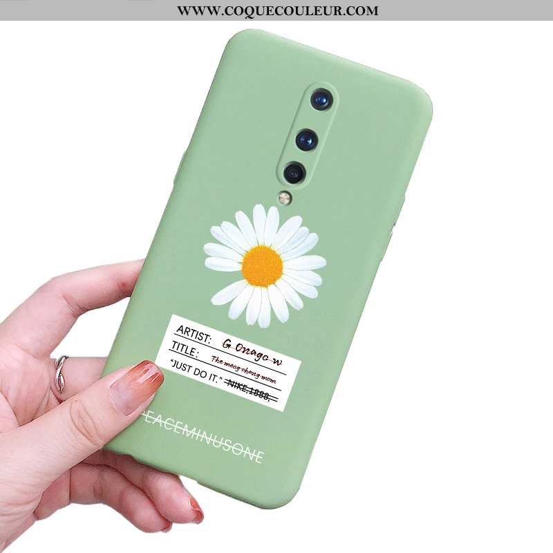 Coque Oneplus 8 Tendance Ultra Fluide Doux, Housse Oneplus 8 Légère Incassable Verte