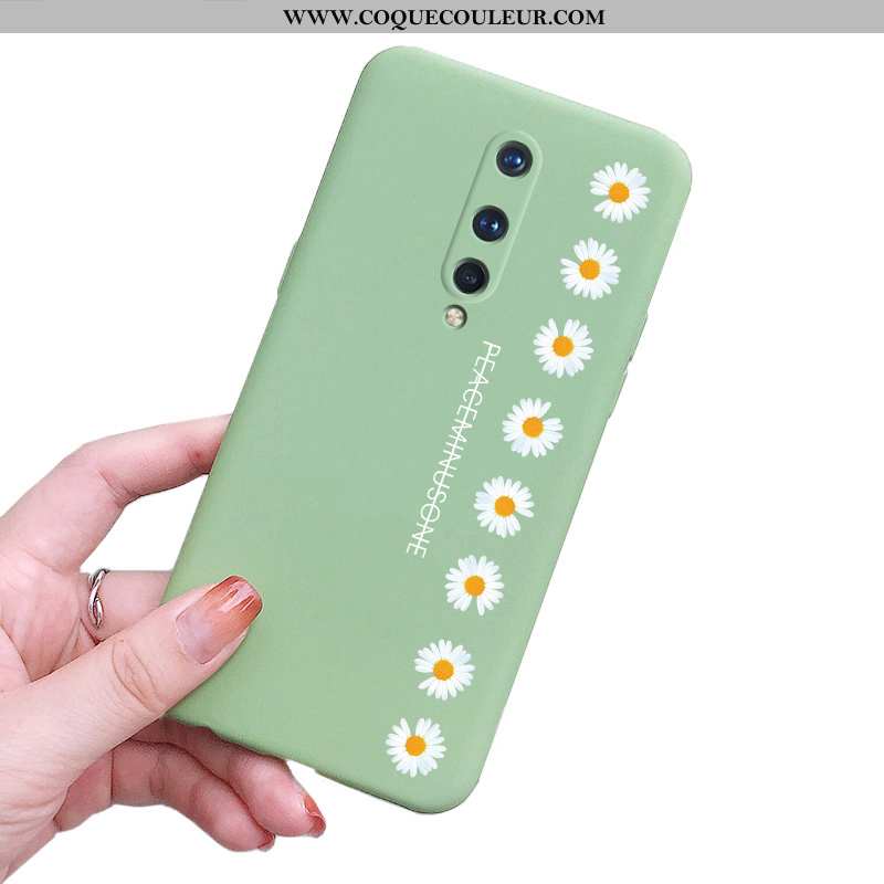 Coque Oneplus 8 Tendance Ultra Fluide Doux, Housse Oneplus 8 Légère Incassable Verte