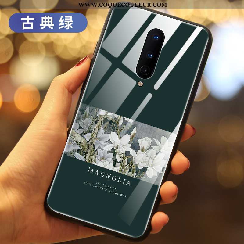 Coque Oneplus 8 Créatif Luxe Verre, Housse Oneplus 8 Tendance Violet