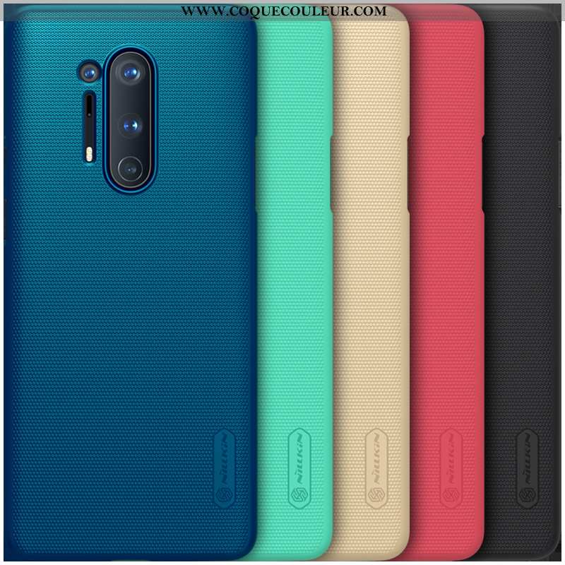 Housse Oneplus 8 Pro Protection Étui Incassable, Oneplus 8 Pro Délavé En Daim Difficile Bleu Foncé