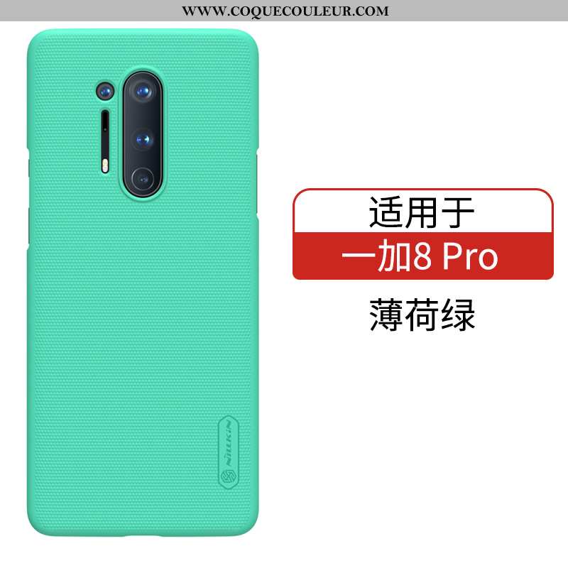 Housse Oneplus 8 Pro Protection Étui Incassable, Oneplus 8 Pro Délavé En Daim Difficile Bleu Foncé