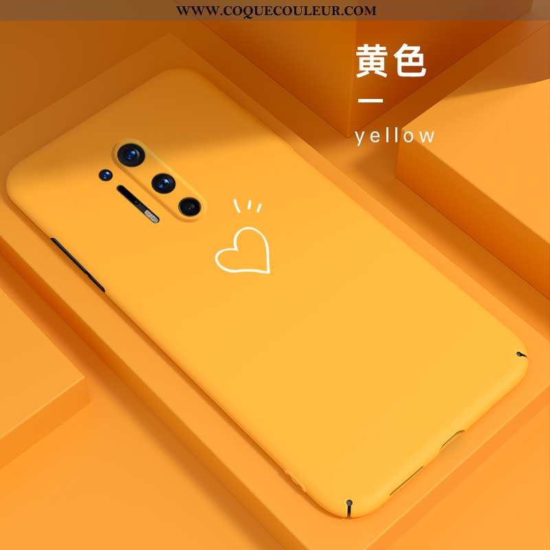 Housse Oneplus 8 Pro Créatif Personnalité Difficile, Étui Oneplus 8 Pro Ultra Simple Jaune