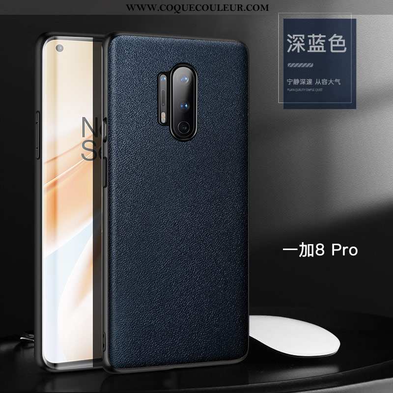 Étui Oneplus 8 Pro Tendance Protection Étui, Coque Oneplus 8 Pro Cuir Tout Compris Noir