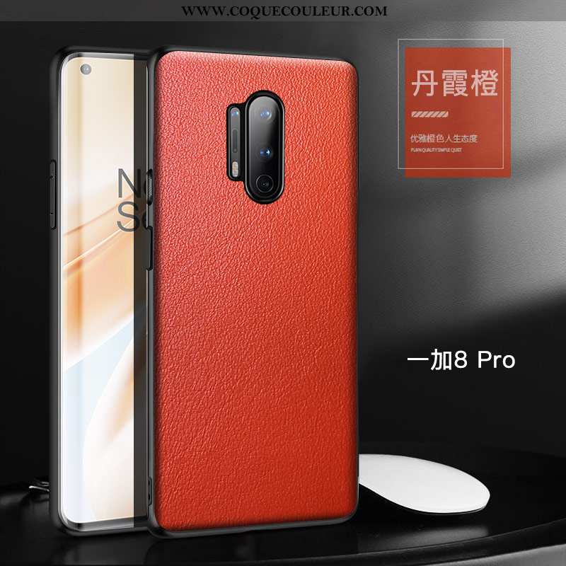 Étui Oneplus 8 Pro Tendance Protection Étui, Coque Oneplus 8 Pro Cuir Tout Compris Noir