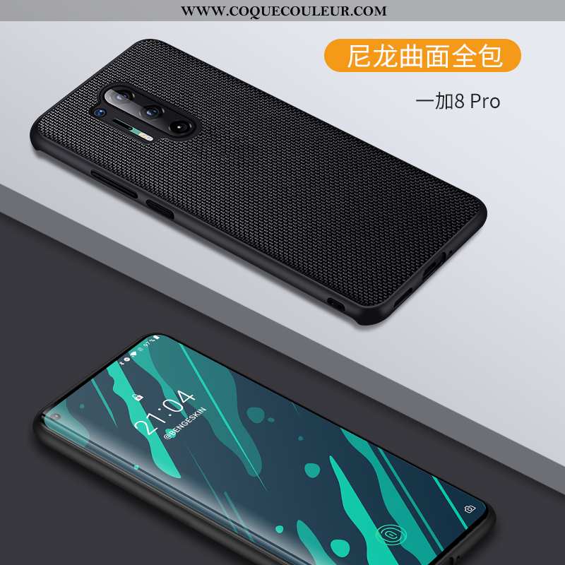 Coque Oneplus 8 Pro Ultra Tout Compris Style Chinois, Housse Oneplus 8 Pro Légère Créatif Noir