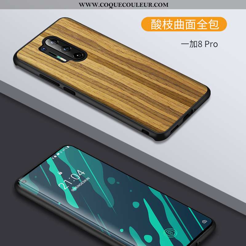 Coque Oneplus 8 Pro Ultra Tout Compris Style Chinois, Housse Oneplus 8 Pro Légère Créatif Noir