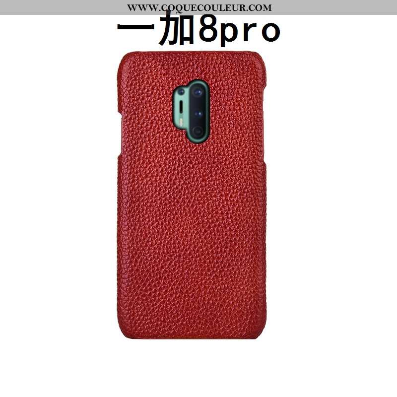 Étui Oneplus 8 Pro Protection Mode Téléphone Portable, Coque Oneplus 8 Pro Cuir Véritable Personnali