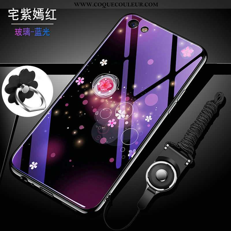 Coque Oppo A3 Protection Tout Compris Fleur, Housse Oppo A3 Verre Étui Violet