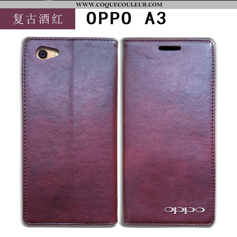 Housse Oppo A3 Cuir Téléphone Portable Tout Compris, Étui Oppo A3 Protection Bleu