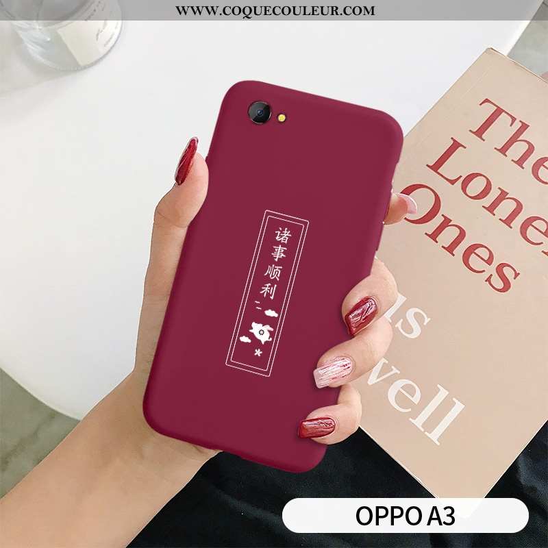 Coque Oppo A3 Créatif Tendance Fluide Doux, Housse Oppo A3 Ultra Cœur Rouge