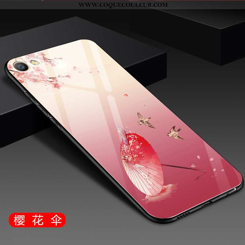 Coque Oppo A3 Verre Rouge, Housse Oppo A3 Personnalité Étui Rouge